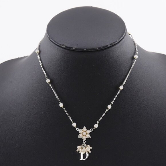 Dior Star motif Necklace Silver metallic Star 7.3g Women - Picture 1 of 10